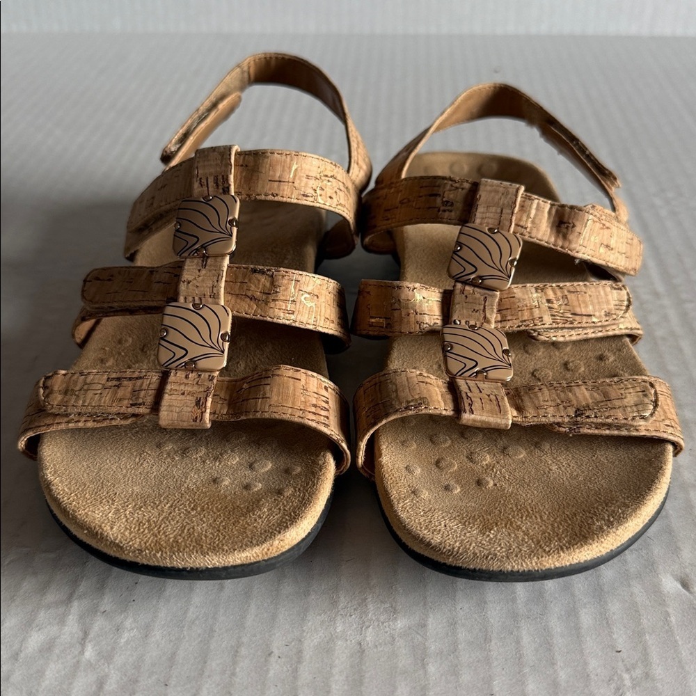 Vionic Amber Sandals In Tan Cork - Picture 7 of 11
